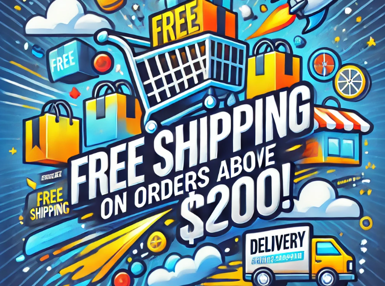 Free Shipping on Orders Above $200